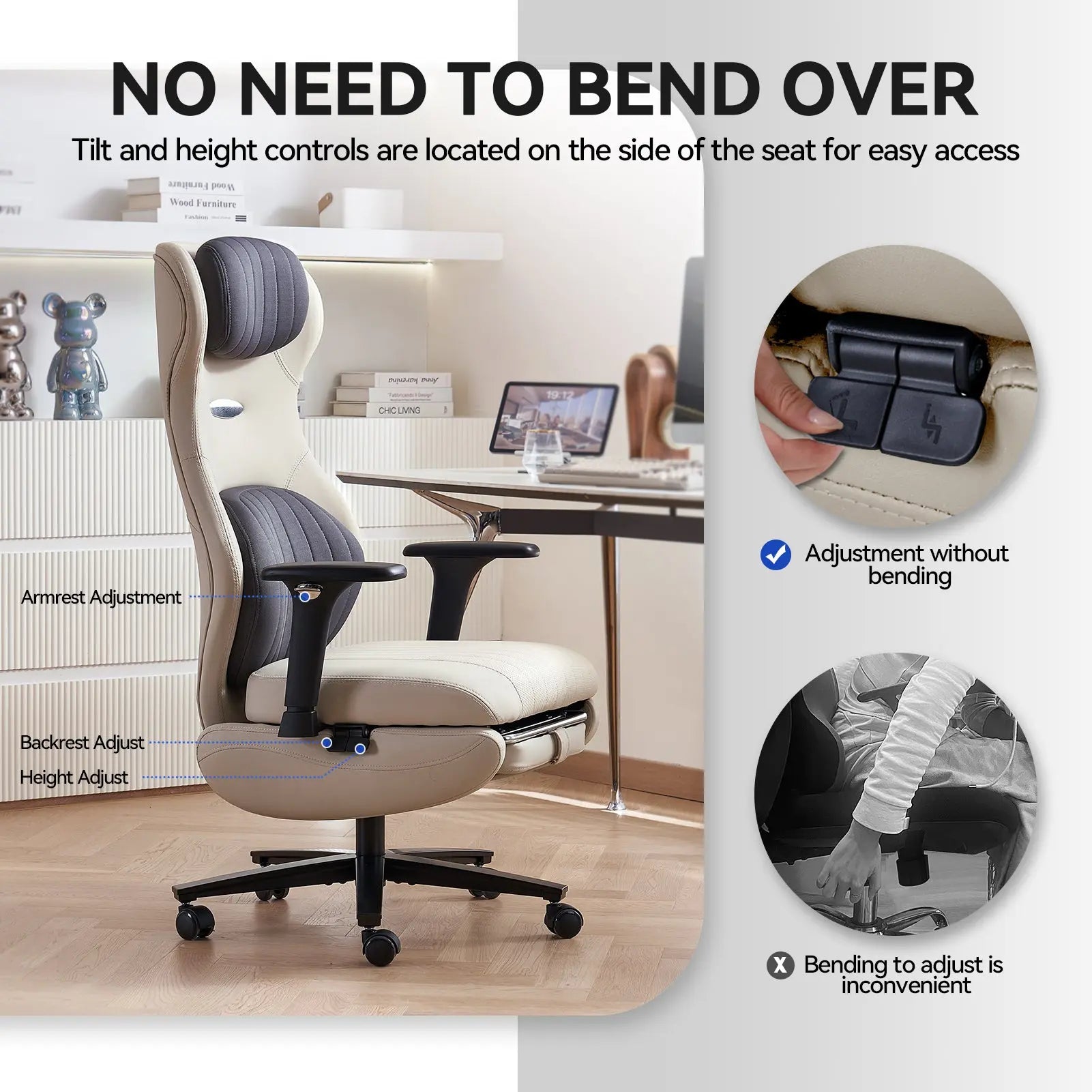 EMIAH GT100 Ergonomic Gaming Chair with Lumbar Support EMIAH