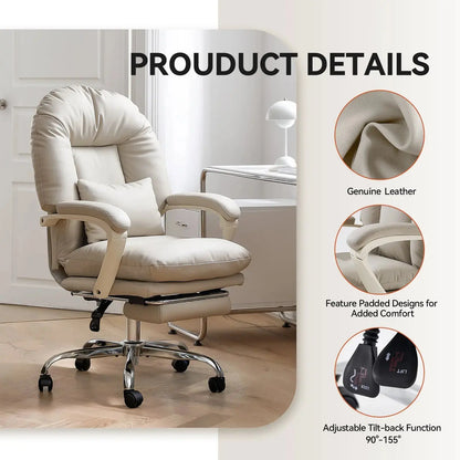 EMIAH C586 Ergonomic Ultra-Comfortable Office Chair with Foot Rest EMIAH