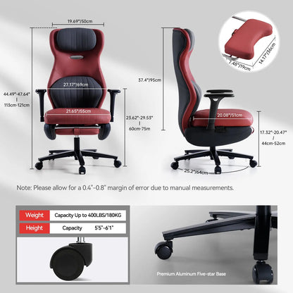 EMIAH GT100 Ergonomic Gaming Chair with Lumbar Support EMIAH