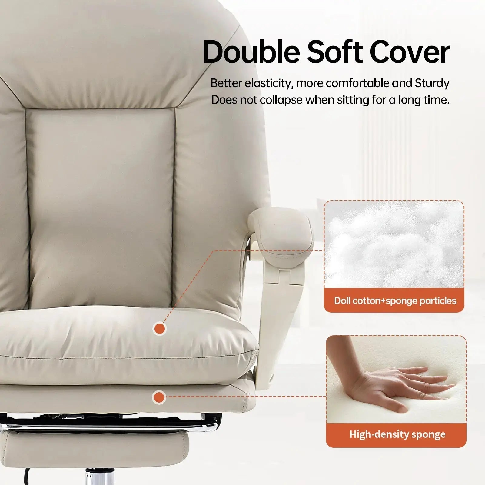 EMIAH C586 Ergonomic Ultra-Comfortable Office Chair with Foot Rest EMIAH