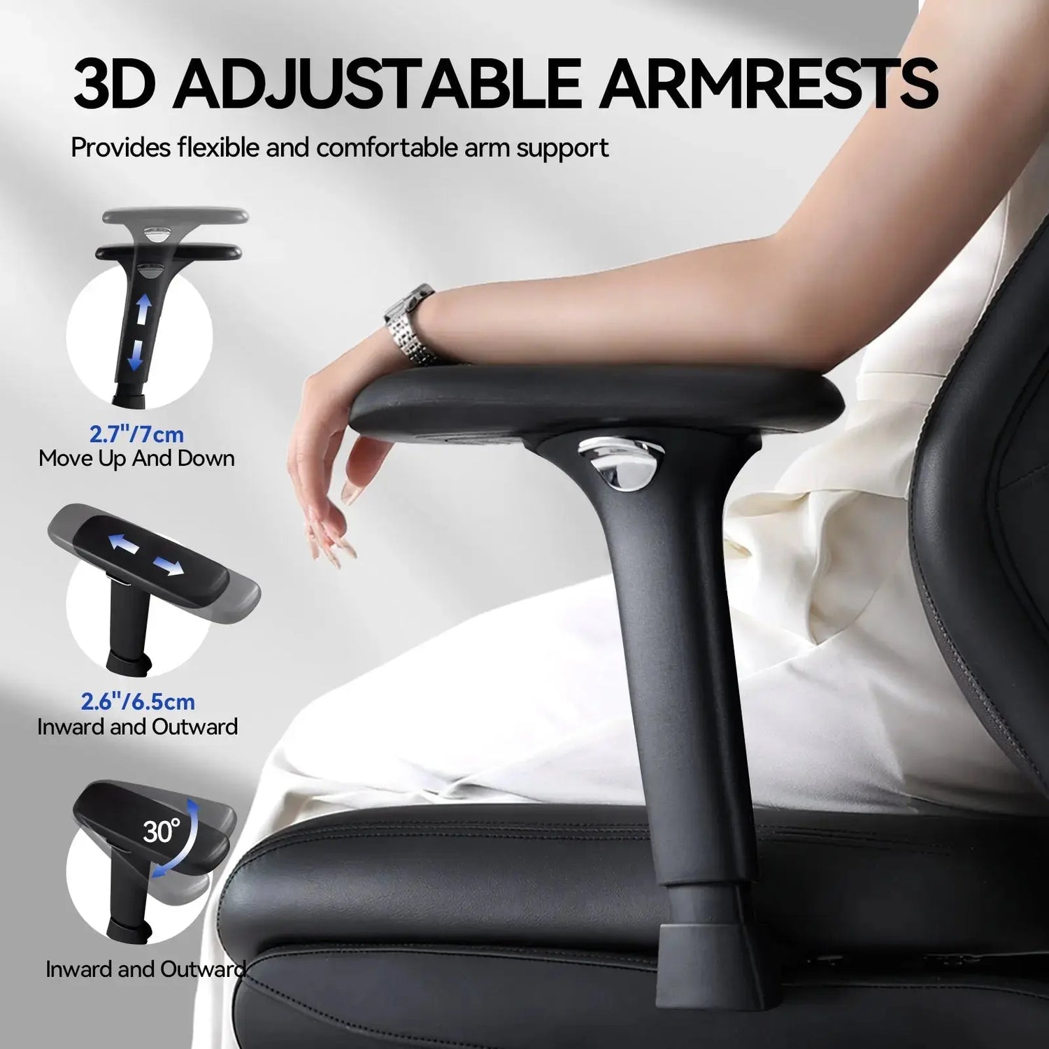 EMIAH GT100 Ergonomic Gaming Chair with Lumbar Support - EMIAH Store 