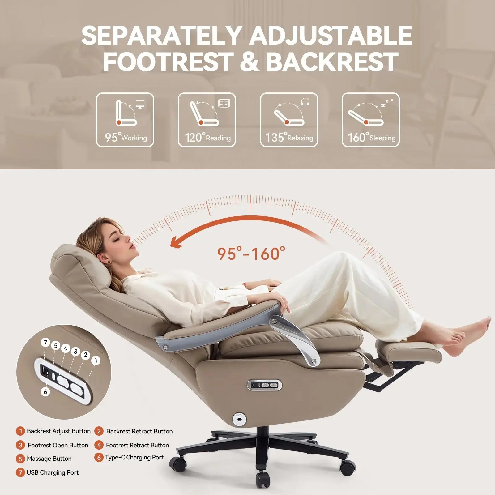 EMIAH MT031 Electric Smart Ergonomic Executive Office Chair EMIAH