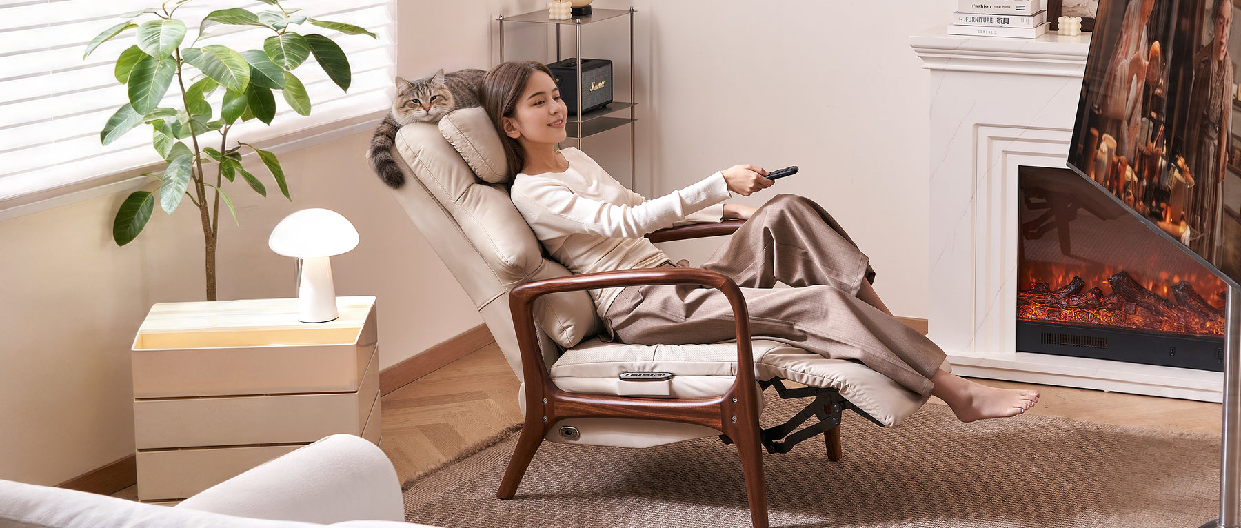 Chair frame with extra sitting room